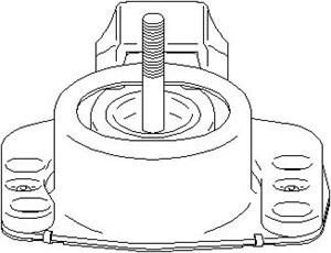 Moottorin tuki, Eteen, oikea, OPEL,RENAULT,VAUXHALL, 09111351, 44 03 351, 8200 022 596