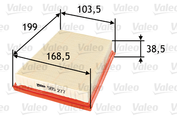 Ilmansuodatin VALEO 585277