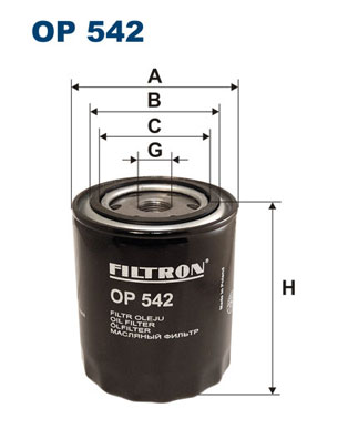 Öljynsuodatin FILTRON OP 542