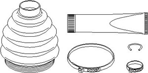 Paljekumisarja, vetoakseli, Pyörän puoli, Etuakseli, oikea, Etuakseli, vasen, CITROËN,DS,PEUGEOT, 3293 31, 3293 31S, 96 459 674 80