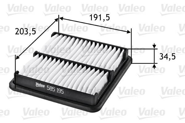 Ilmansuodatin VALEO 585195