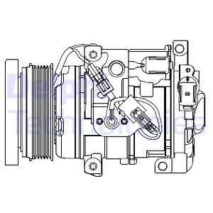 Kompressori, ilmastointilaite DELPHI CS20508