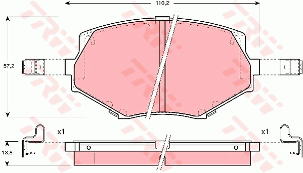 Jarrupalasarja, levyjarru TRW GDB3103