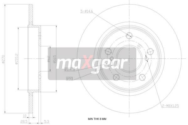 Jarrulevy MAXGEAR 19-1869