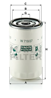 Öljynsuodatin MANN-FILTER W 719/27