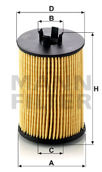 Öljynsuodatin MANN-FILTER HU 612/1 x