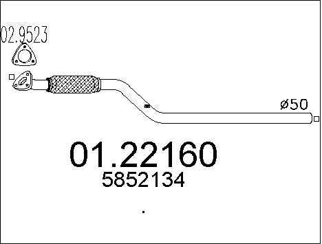 Pakoputki MTS 01.22160