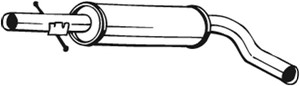 Keskiäänenvaimentaja, AUDI,SEAT,SKODA,VW, 1J0253209, 1J0253209E, 1J0253209F, 1J0253209G, 1J0253209L, 1J0253209M, JZW253209D