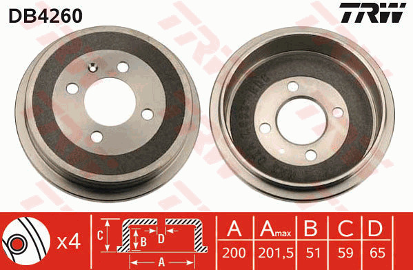 Jarrurumpu TRW DB4260