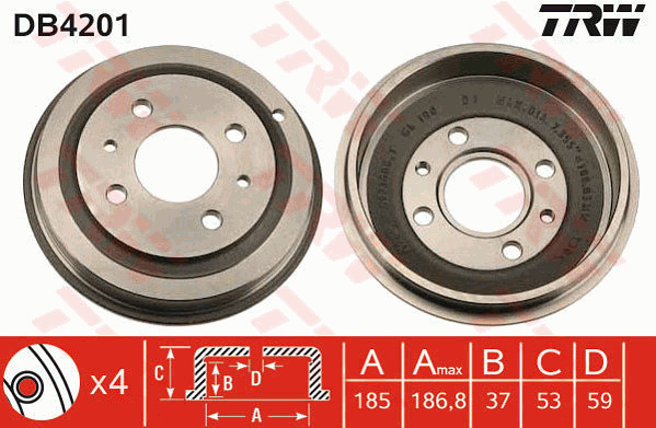 Jarrurumpu TRW DB4201