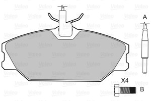 Jarrupalasarja, levyjarru, Etuakseli, DAEWOO,RENAULT, 6000008895, 7701202050, 7701202896, 7701202973, 7701203070, 7701203968, 7701204220