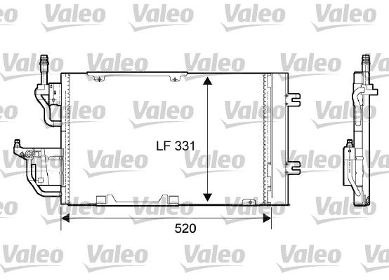 Lauhdutin, ilmastointilaite VALEO 818168