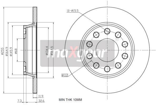 Jarrulevy MAXGEAR 19-1219