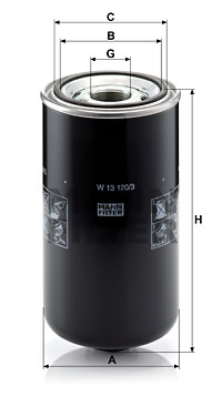 Öljynsuodatin MANN-FILTER W 13 120/3