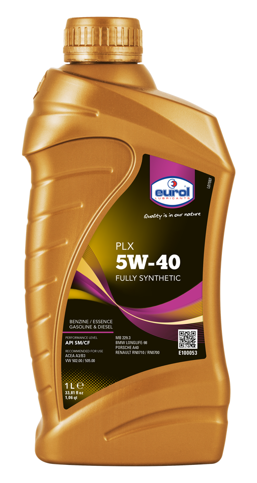 Moottoriöljy EUROL 5W40 PLX 1L
