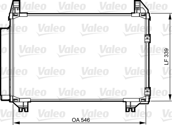 Lauhdutin, ilmastointilaite VALEO 814223
