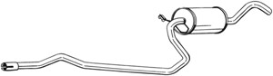 Keskiäänenvaimentaja, FORD FIESTA III, FIESTA IV, FIESTA Skåp/stor limousine, 6189447, 6872592, 6990381, 6990383, 7228673