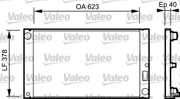 Jäähdytin,moottorin jäähdytys VALEO 735036