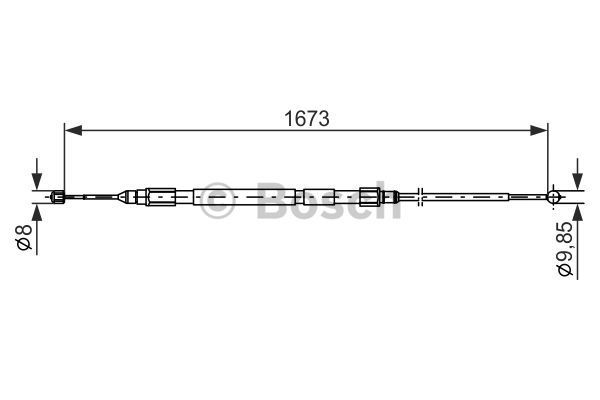 Käsijarruvaijeri BOSCH 1 987 477 947
