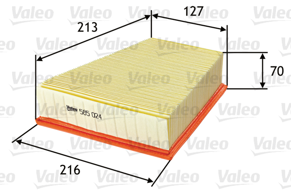 Ilmansuodatin VALEO 585024