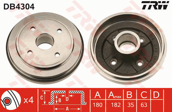 Jarrurumpu TRW DB4304