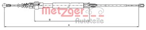 Vaijeri, käsijarru, VW TOURAN, 1T0 609 721F, 1T0 609 721G, 1T0609721J