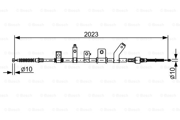 Cable, parking brake BOSCH 1 987 482 515