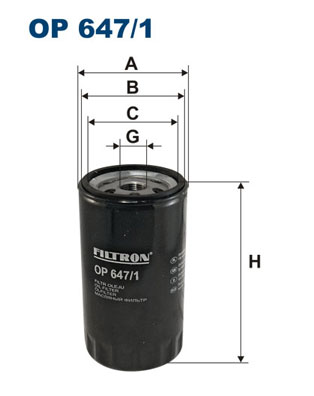 Öljynsuodatin FILTRON OP 647/1