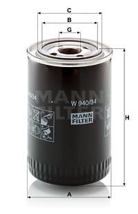 Öljynsuodatin MANN-FILTER W 940/34