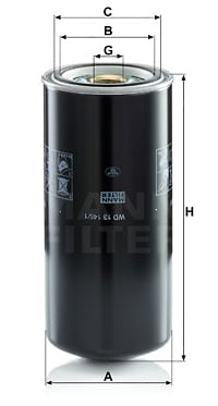 Öljynsuodatin MANN-FILTER WD 13 145/1