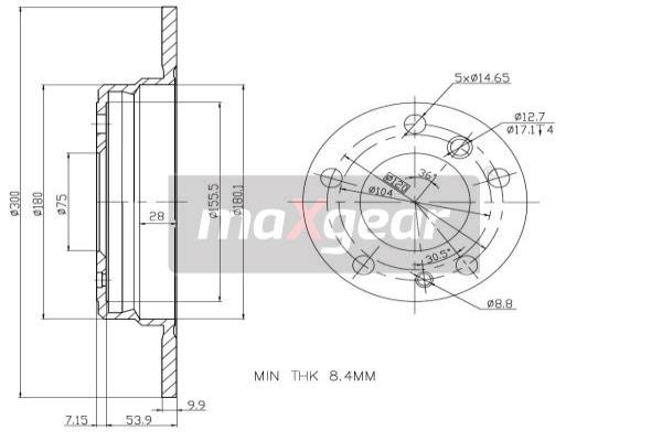 Jarrulevy MAXGEAR 19-0694