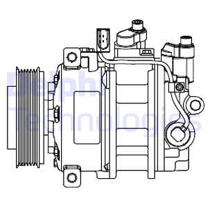 Kompressori, ilmastointilaite DELPHI CS20546