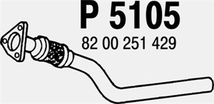 Pakoputki, Edessä, RENAULT GRAND SCÉNIC II, MEGANE II, MEGANE Kombi II, MEGANE Sedan II, SCÉNIC II, 8200251429