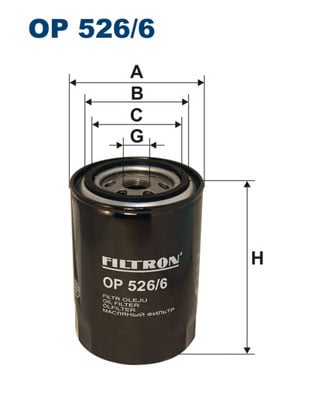 Öljynsuodatin FILTRON OP 526/6