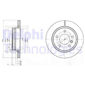 Jarrulevy DELPHI BG3041C