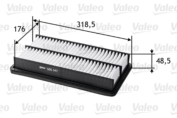 Ilmansuodatin VALEO 585147