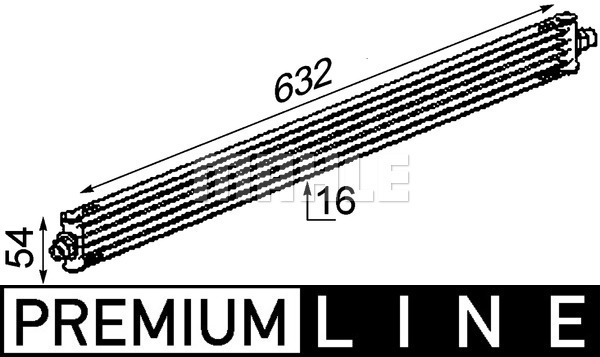 Öljynjäähdytin, autom. vaihteisto MAHLE ORIGINAL CLC 17 000P