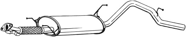 Takaäänenvaimentaja BOSAL 285-311