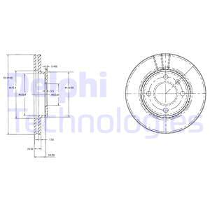 Jarrulevy DELPHI BG2109
