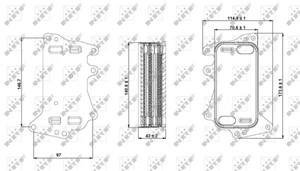 Öljynjäähdytin, moottoriöljy, BMW,PEUGEOT, 11428507627