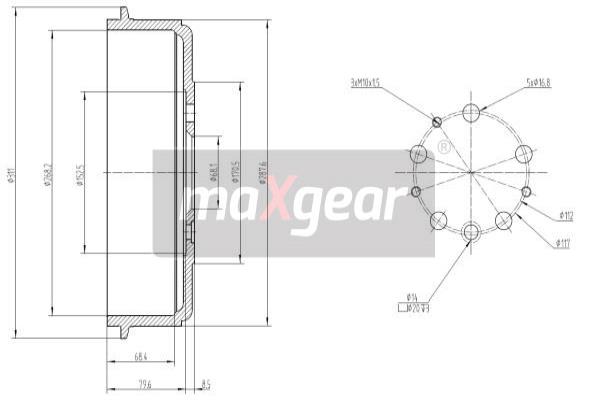 Jarrurumpu MAXGEAR 19-1341
