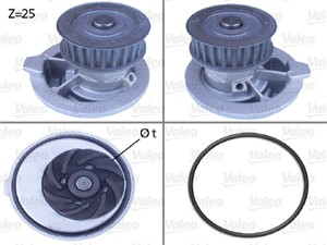 Vesipumppu, OPEL,VAUXHALL, 1334054, 90441123, 90444123, R1160031