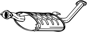 Keskiäänenvaimentaja, FORD MAVERICK, NISSAN TERRANO II, 1953187, 1956101, 1960322, 201000F350, 201007F250