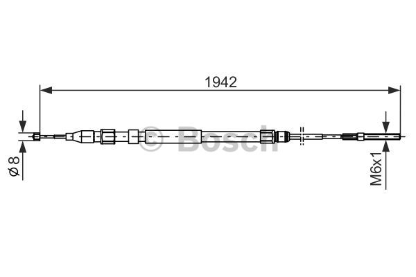 Käsijarruvaijeri BOSCH 1 987 477 820