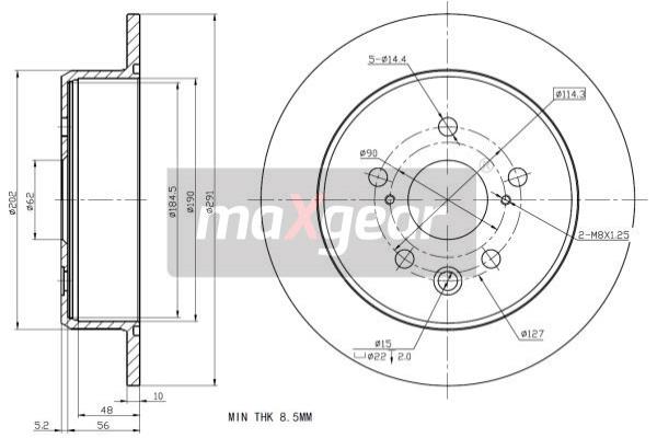 Jarrulevy MAXGEAR 19-2278