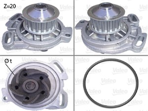 Vesipumppu, AUDI,VOLVO,VW, 069121004, 069121004X, 069121005D, 1257185, 1257185.7, 12571857, 271613, 271613.2, 2716132, 69121004, 6912100