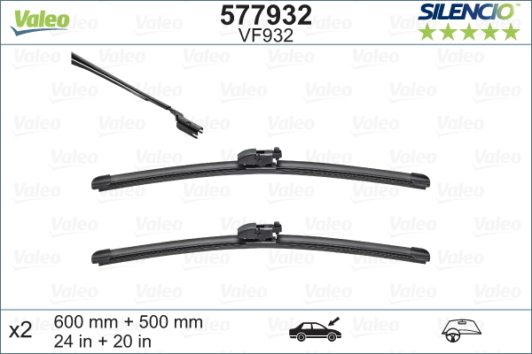 Pyyhkijänsulka VALEO 577932