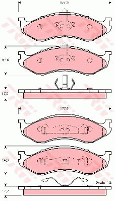 Jarrupalasarja, levyjarru TRW GDB4104