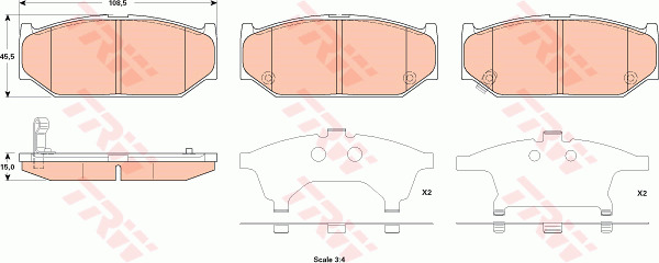 Jarrupalasarja, levyjarru TRW GDB3522