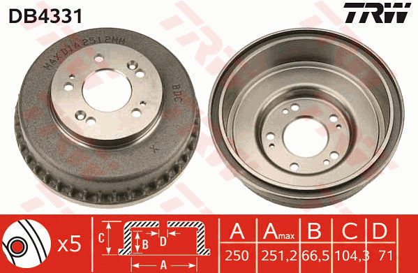 Jarrurumpu TRW DB4331